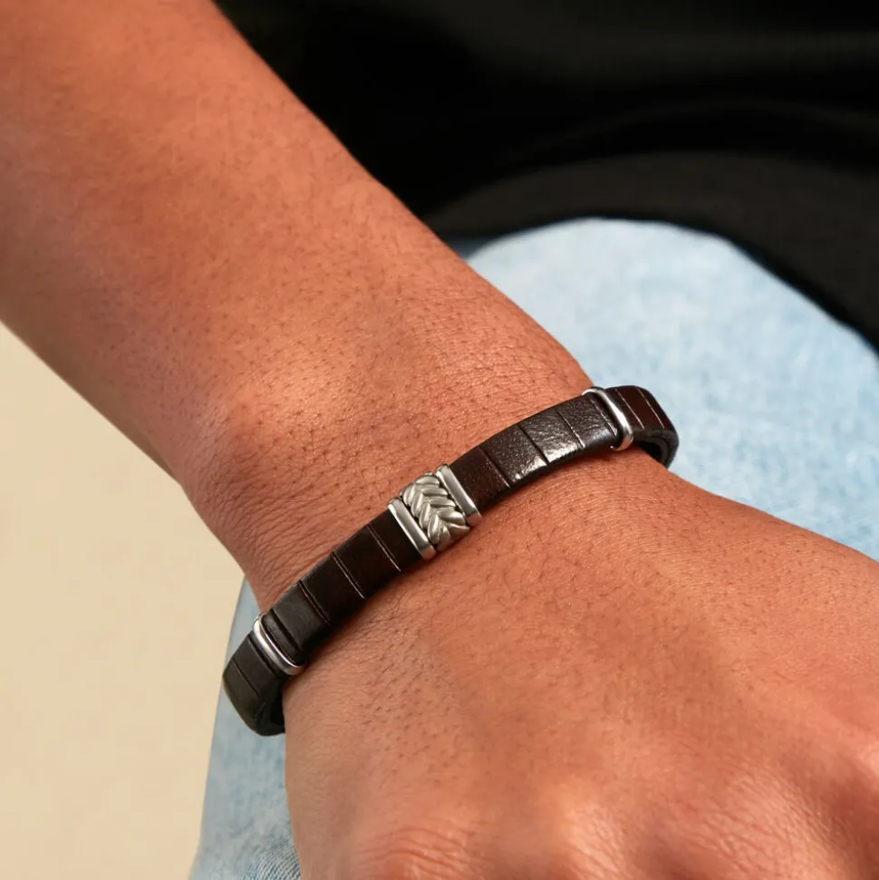 Bracelet Jourdan Colbert Cuir Marron