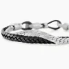 JOURDAN Bracelets Cuir|Bracelets Homme > Bracelet Colibri Acier Argenté
