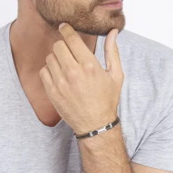JOURDAN Bracelets Homme|Bracelets Acier Inoxydable > Bracelet Corelieae Acier Bicolore