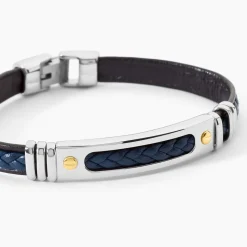 Bracelet Jourdan Cuir Bleu