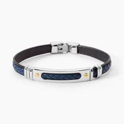 Bracelet Jourdan Cuir Bleu