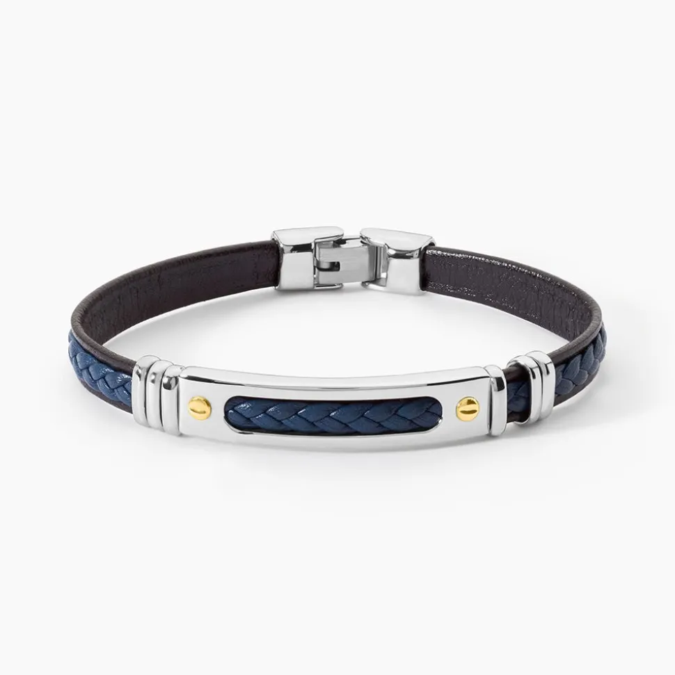 Bracelet Jourdan Cuir Bleu