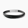 Bracelet Jourdan Cuir De Vache Noir
