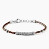 Bracelet Jourdan Cuir De Vache Marron
