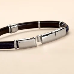 Bracelet Jourdan Cuir Noir