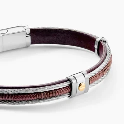 JOURDAN Bracelets Homme|Bracelets Acier Inoxydable > Bracelet Egra Acier Bicolore