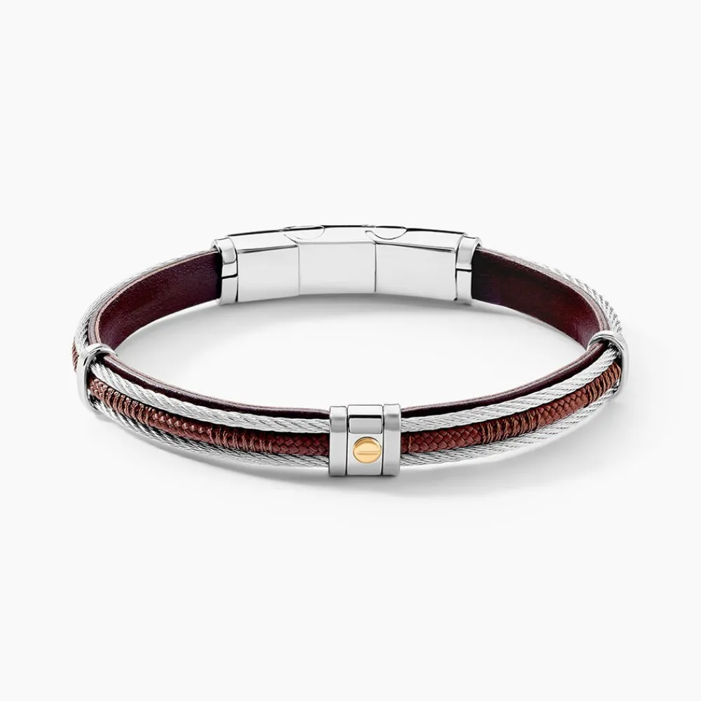 JOURDAN Bracelets Homme|Bracelets Acier Inoxydable > Bracelet Egra Acier Bicolore