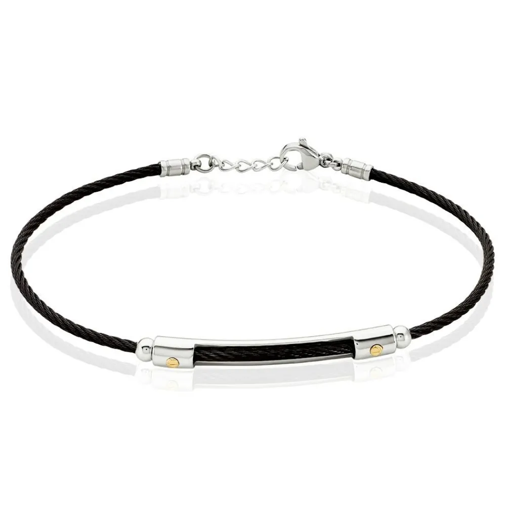 JOURDAN Bracelets Homme|Bracelets Acier Inoxydable > Bracelet Kameo Acier Bicolore