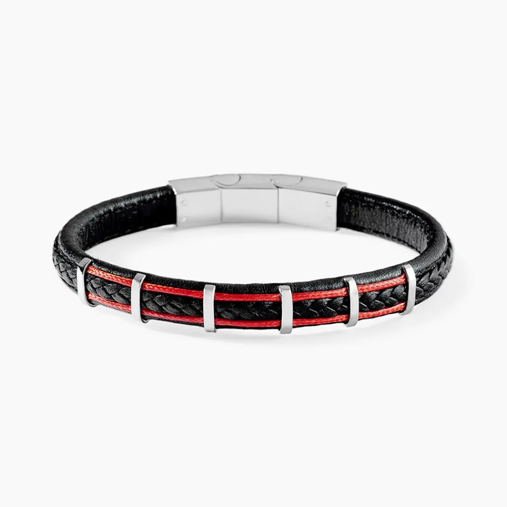 JOURDAN Bracelets Cuir|Bracelets Homme > Bracelet Kessel Acier Blanc