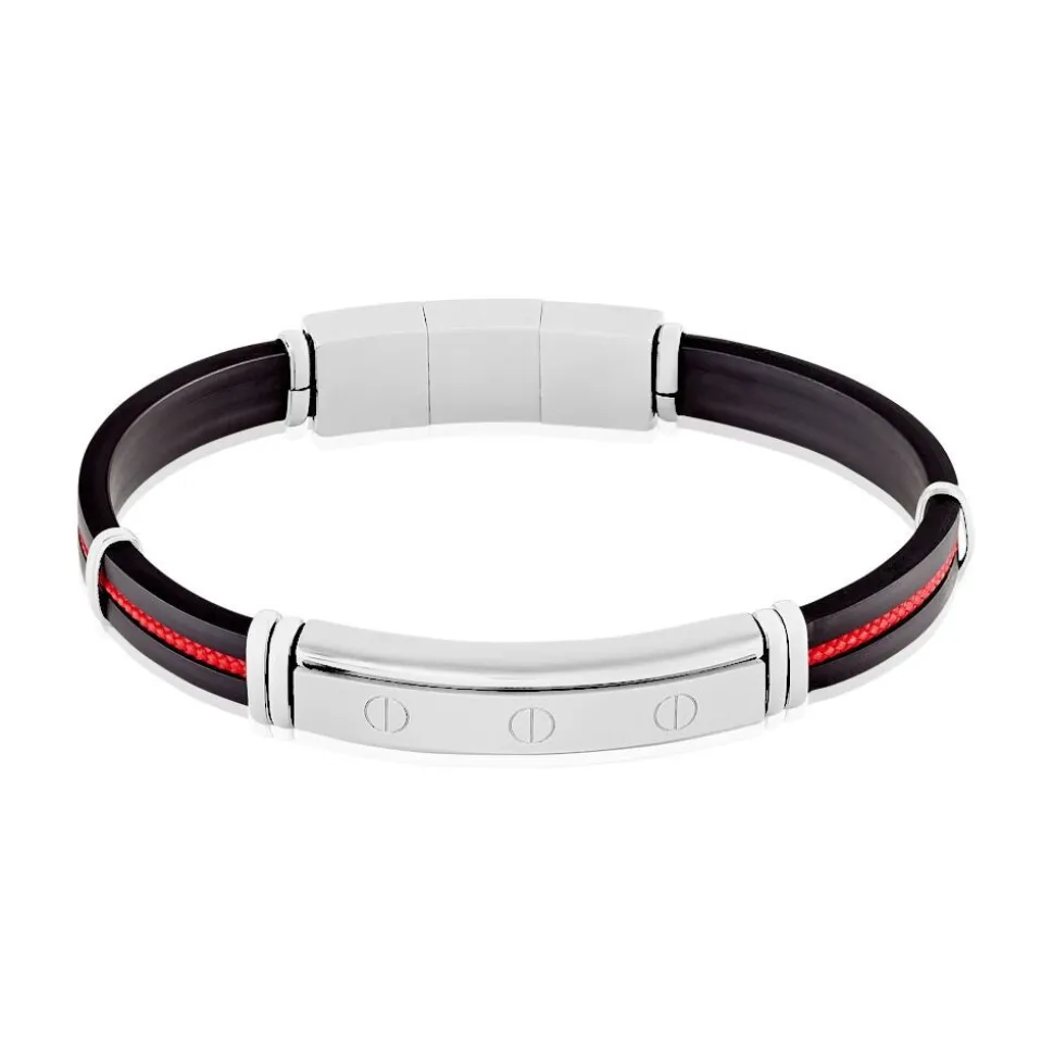 Bracelet Jourdan Magnus Caoutchouc Bleu