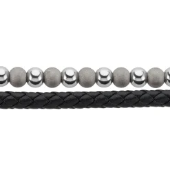 JOURDAN Bracelets Cuir|Bracelets Homme > Bracelet Pheonix Cuir Noir