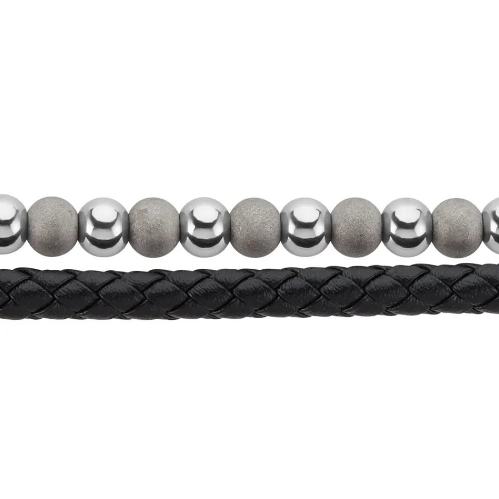 JOURDAN Bracelets Cuir|Bracelets Homme > Bracelet Pheonix Cuir Noir