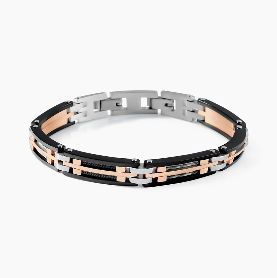 Bracelet Jourdan Priam Acier Bicolore
