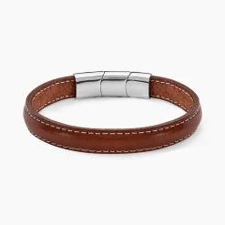 Bracelet Jourdan Rupert Cuir Marron