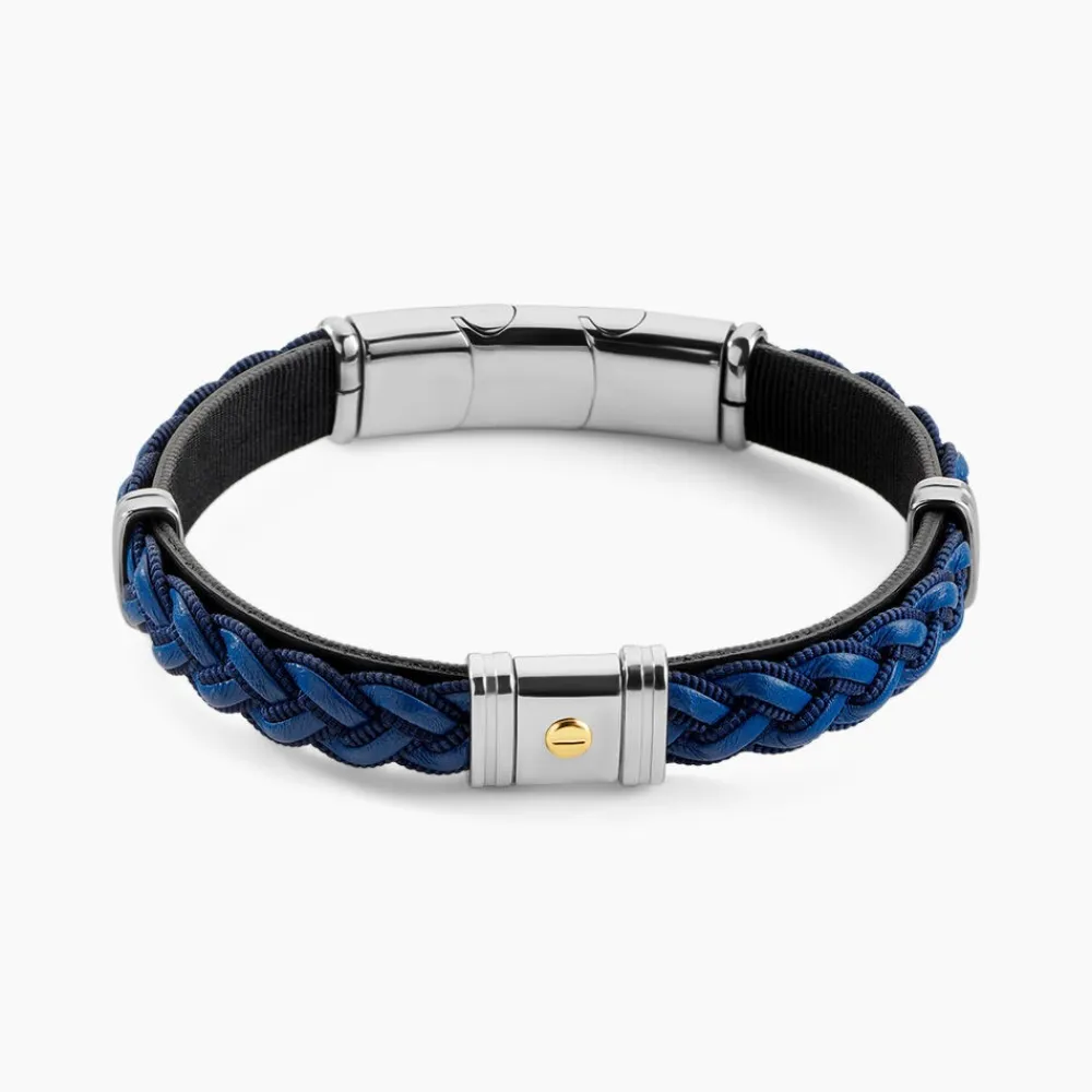 JOURDAN Bracelets Homme|Bracelets Acier Inoxydable > Bracelet Trenza Acier Bicolore