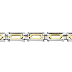 Bracelet Jourdan Wild Acier Blanc Et Jaune
