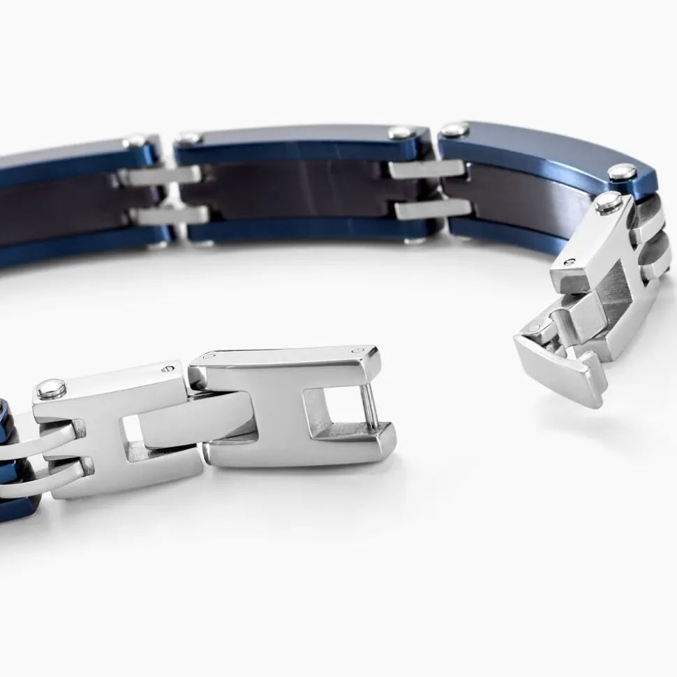 Bracelet Jourdan Zephir Acier Bleu