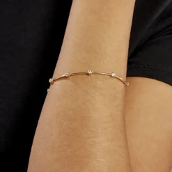 Bracelet Kaelig Plaqué Or Jaune Oxyde De Zirconium