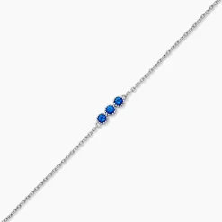 Marc Orian Bijoux Zirconium|Bracelets > Bracelet Kasey Argent Blanc Oxyde De Zirconium argent blanc oxyde de zirconium bleu