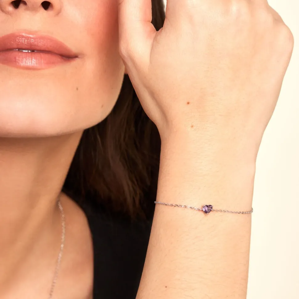 Bracelet Kelvyn Argent Blanc Oxyde De Zirconium