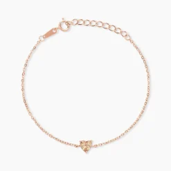 Bracelet Kelvyn Argent Rose Oxyde De Zirconium