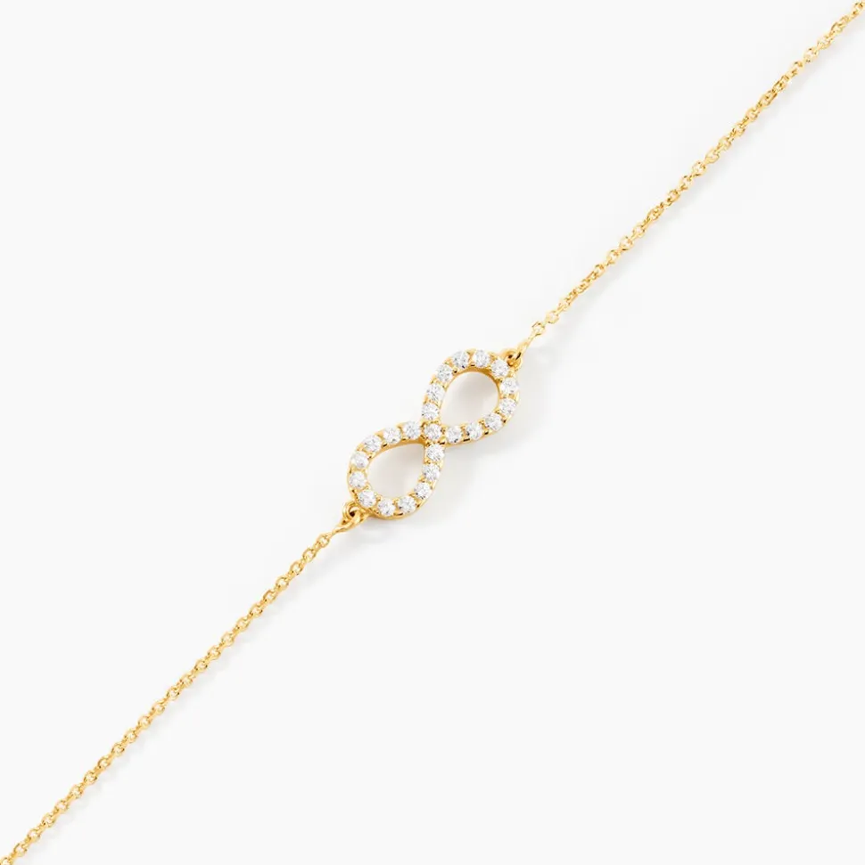 Bracelet Klothilda Or Jaune Oxyde De Zirconium