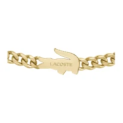 LACOSTE BIJOUX Bracelets Homme|Bracelets Acier Inoxydable > Bracelet Lacoste Arthor Acier Jaune