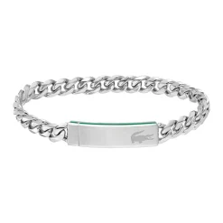 LACOSTE BIJOUX Bracelets Homme|Bracelets Acier Inoxydable > Bracelet Lacoste Baseline Acier Blanc