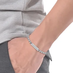 LACOSTE BIJOUX Bracelets Homme|Bracelets Acier Inoxydable > Bracelet Lacoste L'Essentiel Acier Blanc