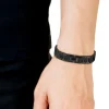 LACOSTE BIJOUX Bracelets Homme|Bracelets Acier Inoxydable > Bracelet Lacoste Metropole Acier Noir