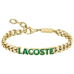 LACOSTE BIJOUX Bracelets Homme|Bracelets Acier Inoxydable > Bracelet Lacoste Script Acier Jaune