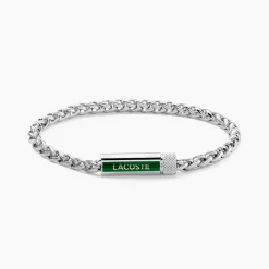 LACOSTE BIJOUX Bracelets Homme|Bracelets Acier Inoxydable > Bracelet Lacoste Spelt Acier Blanc