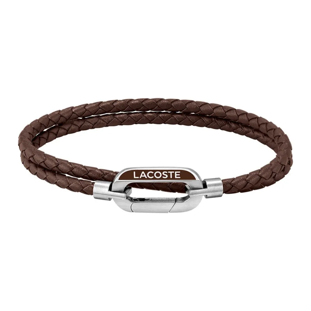 LACOSTE BIJOUX Bracelets Cuir|Bracelets Homme > Bracelet Lacoste Starboard acier blanc