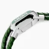 Bracelet Lacoste Starboard Cuir De Veau Vert