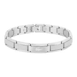 LACOSTE BIJOUX Bracelets Homme|Bracelets Acier Inoxydable > Bracelet Lacoste Stencil Acier Blanc