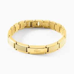 LACOSTE BIJOUX Bracelets Homme|Bracelets Acier Inoxydable > Bracelet Lacoste Stencil Acier Jaune