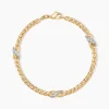 Bracelet Lamyae Plaqué Or Jaune Oxyde De Zirconium