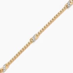 Bracelet Lamyae Plaqué Or Jaune Oxyde De Zirconium