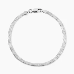 Marc Orian Bracelets Mailles|Bracelets > Bracelet Leonte Argent Blanc