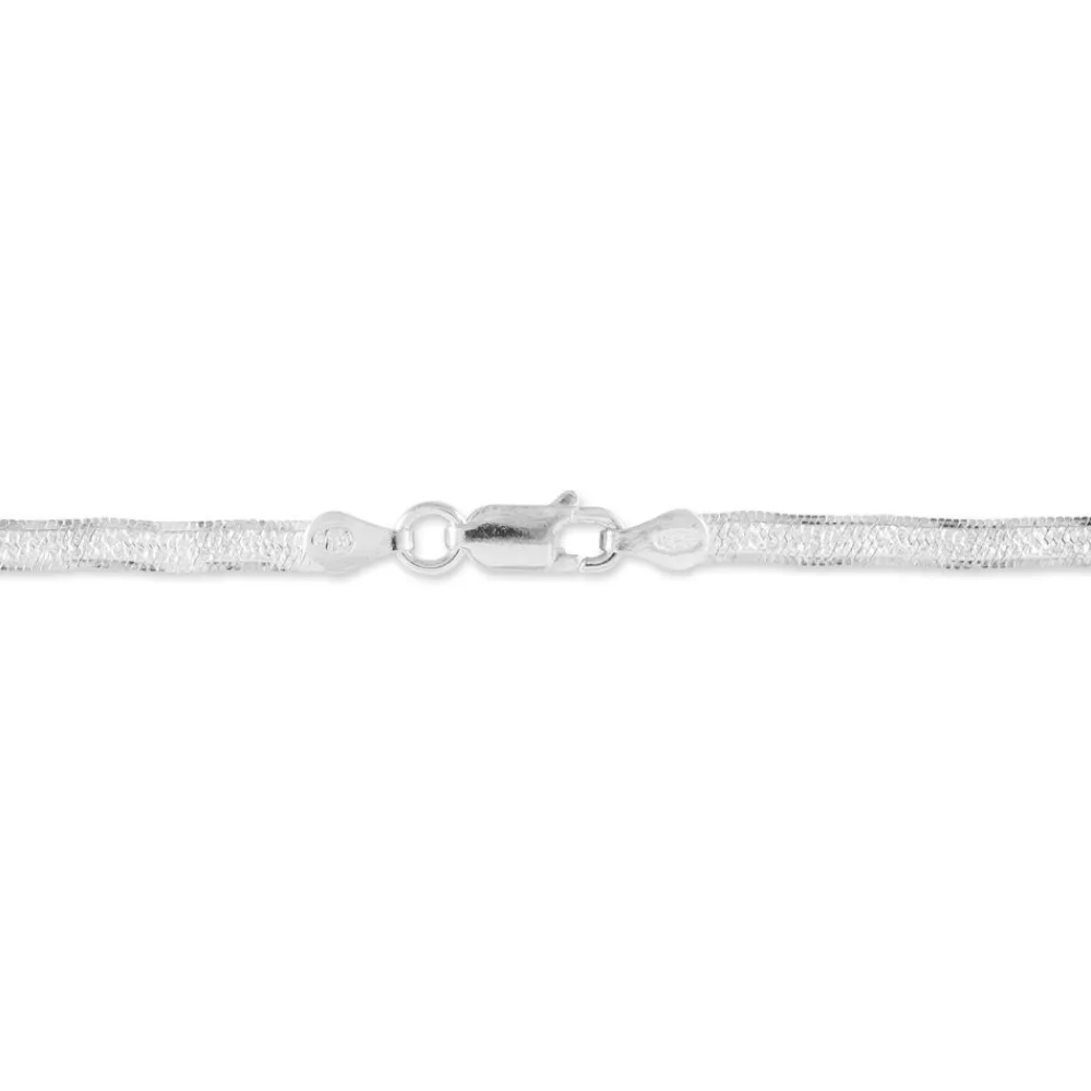 Marc Orian Bracelets Mailles|Bracelets > Bracelet Leonte Argent Blanc