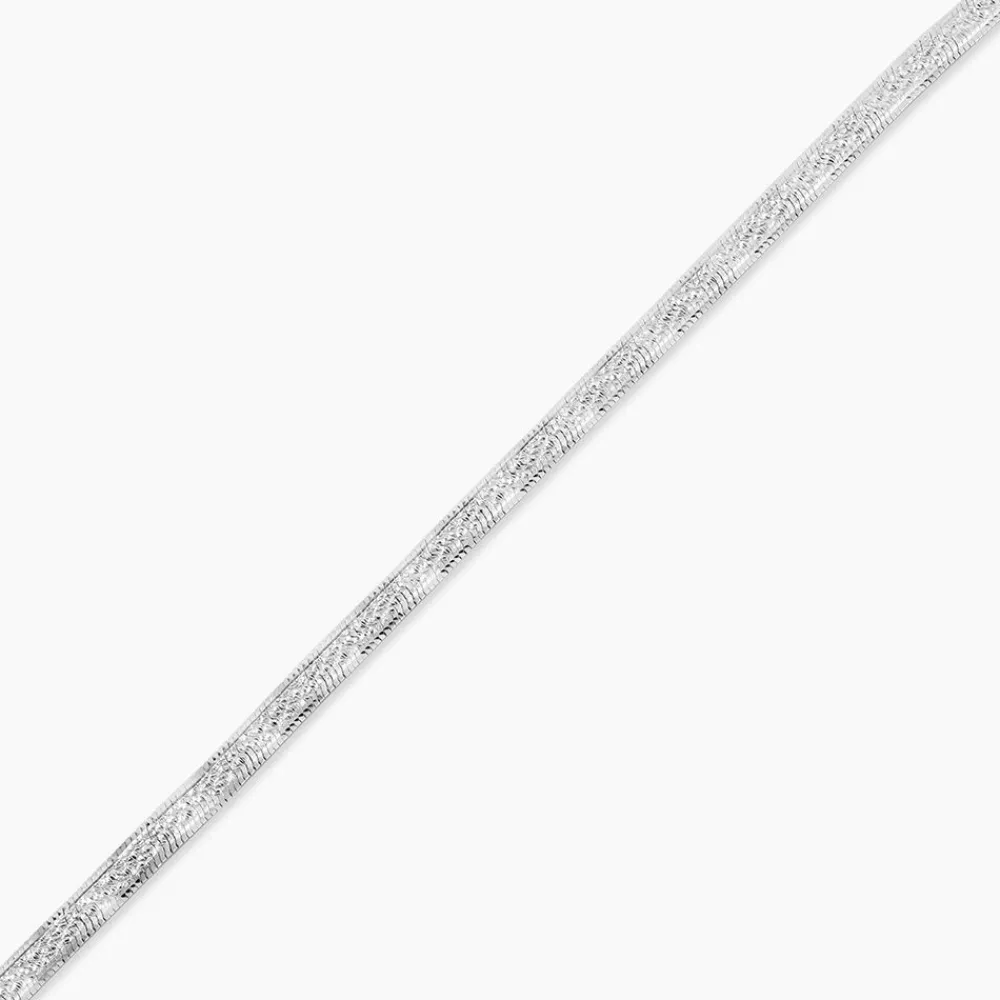 Marc Orian Bracelets Mailles|Bracelets > Bracelet Leonte Argent Blanc