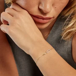 Marc Orian Bracelets Or|Parures De Mariage > Bracelet Liaisons Precieuses Or Jaune Diamant