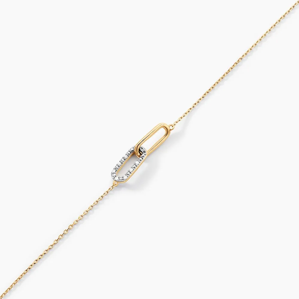Marc Orian Bracelets Or|Parures De Mariage > Bracelet Liaisons Precieuses Or Jaune Diamant