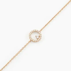 Bracelet Lila Plaqué Or Jaune Oxyde De Zirconium