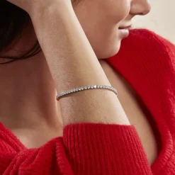 Marc Orian Bracelets|Idées Cadeaux Femme > Bracelet Lou-anne Argent Blanc Oxyde De Zirconium Blanc