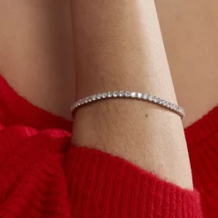 Marc Orian Bracelets|Idées Cadeaux Femme > Bracelet Lou-anne Argent Blanc Oxyde De Zirconium Blanc