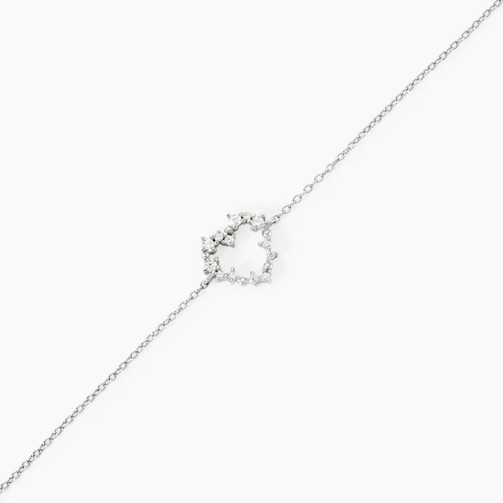 Marc Orian Bijoux Zirconium|Bracelets Chaînes > Bracelet Lovella Argent Blanc Oxyde De Zirconium