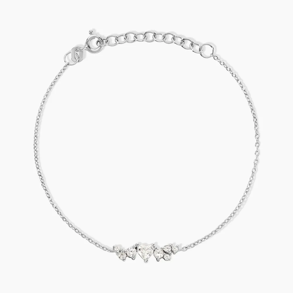 Marc Orian Bijoux Zirconium|Bracelets > Bracelet Lovella Argent Blanc Oxyde De Zirconium