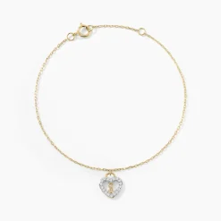 Marc Orian Bracelets Or|Bijoux Zirconium > Bracelet Luchetto Or Jaune Oxyde De Zirconium