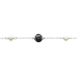 Marc Orian Bracelets|Idées Cadeaux Femme > Bracelet Lucia Cera Argent Blanc Perle De Culture Et Céramique